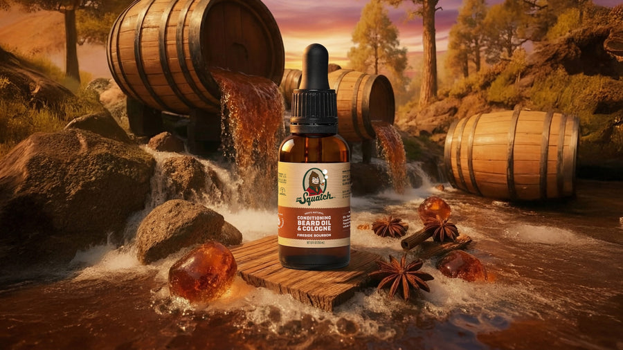 Conditioning Beard Oil & Cologne Fireside Bourbon - Soft Glow