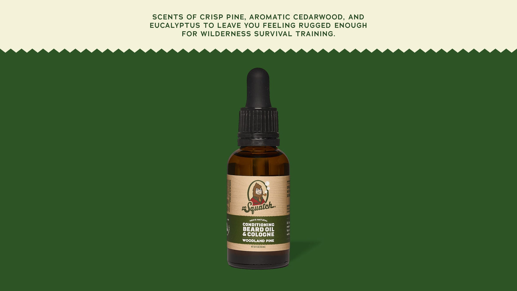 Conditioning Beard Oil & Cologne Woodland Pine - Calm Care