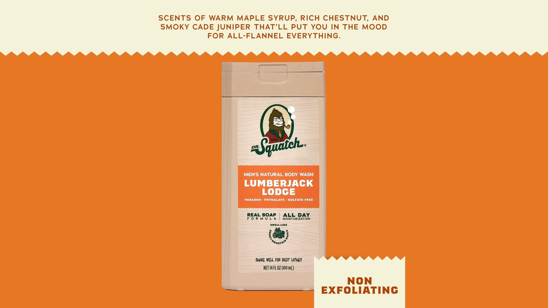 14 oz Lumberjack Lodge Body Wash - Clean Feel