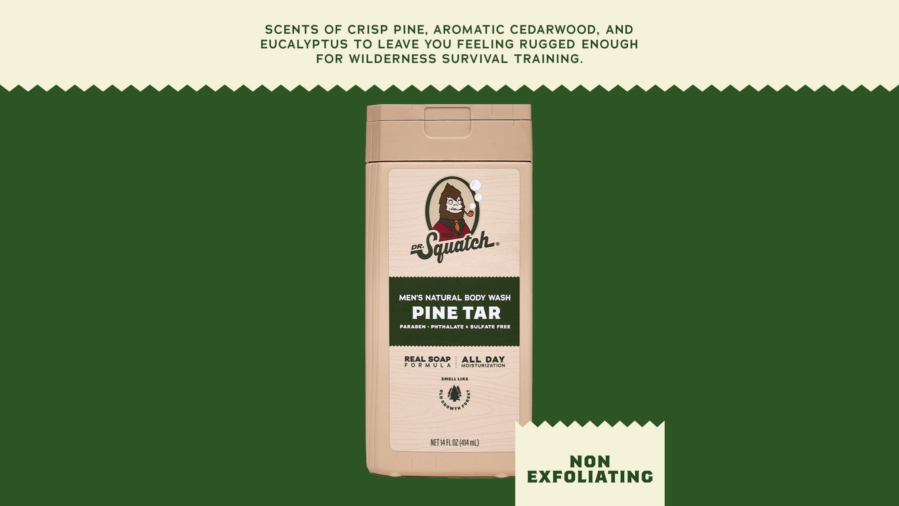 14 oz Pine Tar Body Wash - Gentle Mist