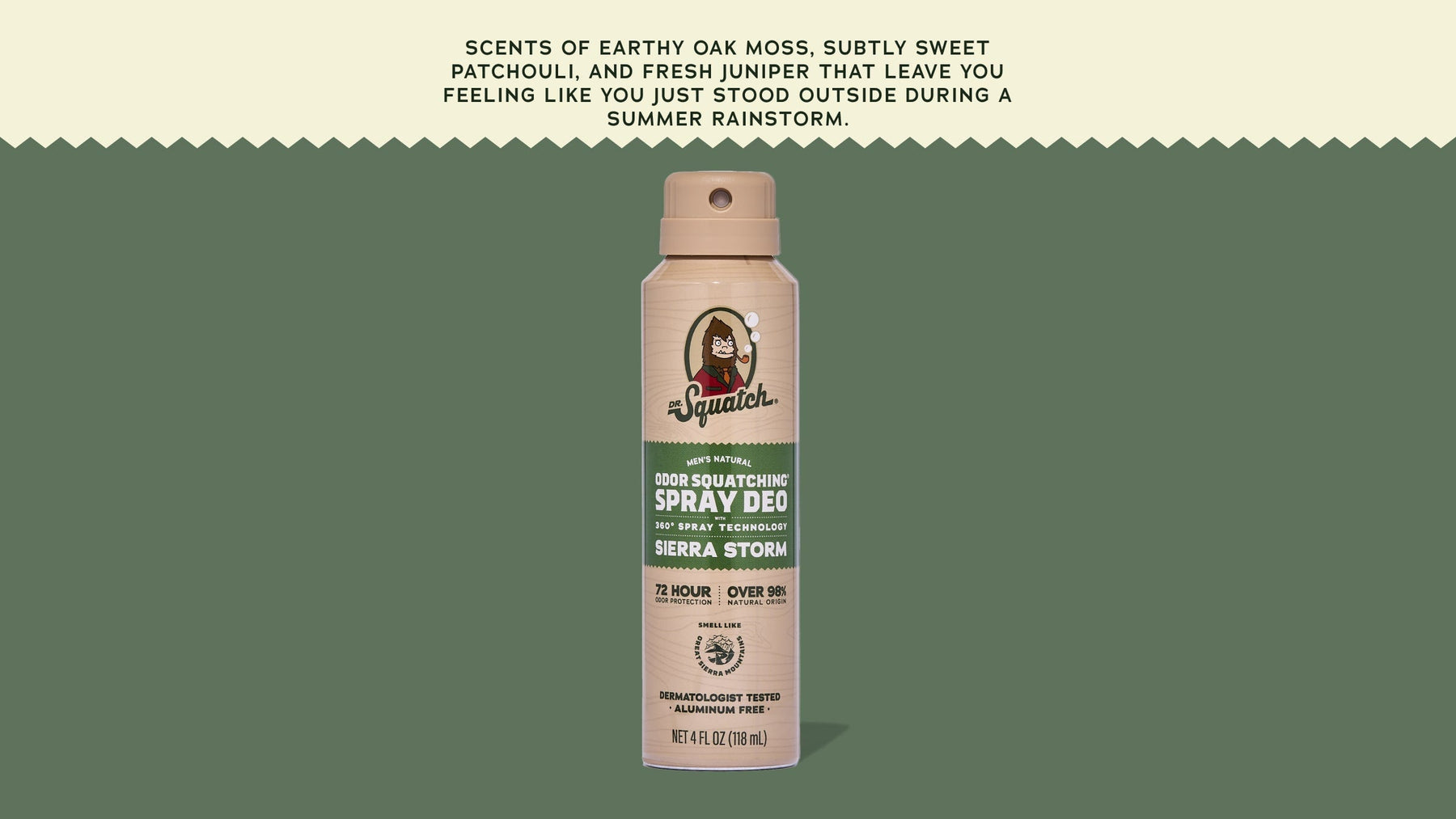 Sierra Storm Spray Deodorant - Bright Scent