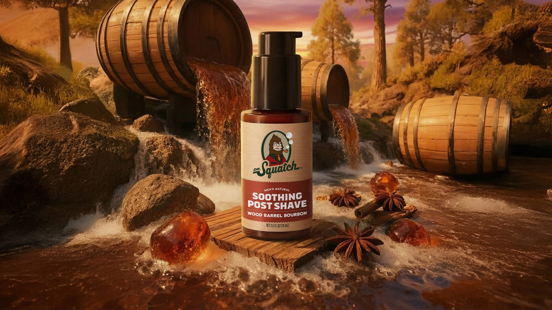 Soothing Post Shave Wood Barrel Bourbon - Soft Glide