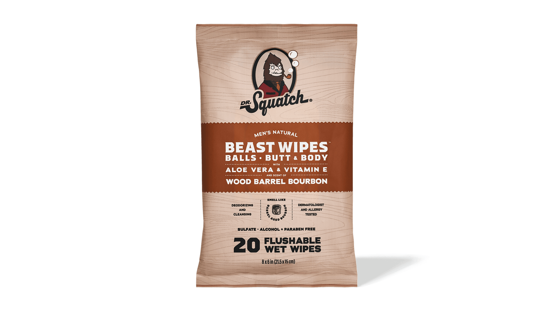 Wood Barrel Bourbon Wipes - Easy Care