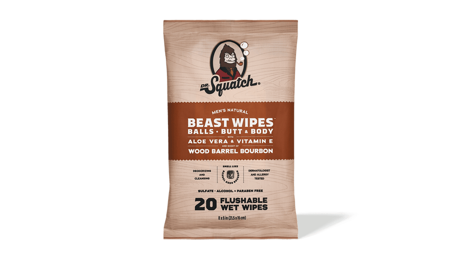 Wood Barrel Bourbon Wipes - Easy Care