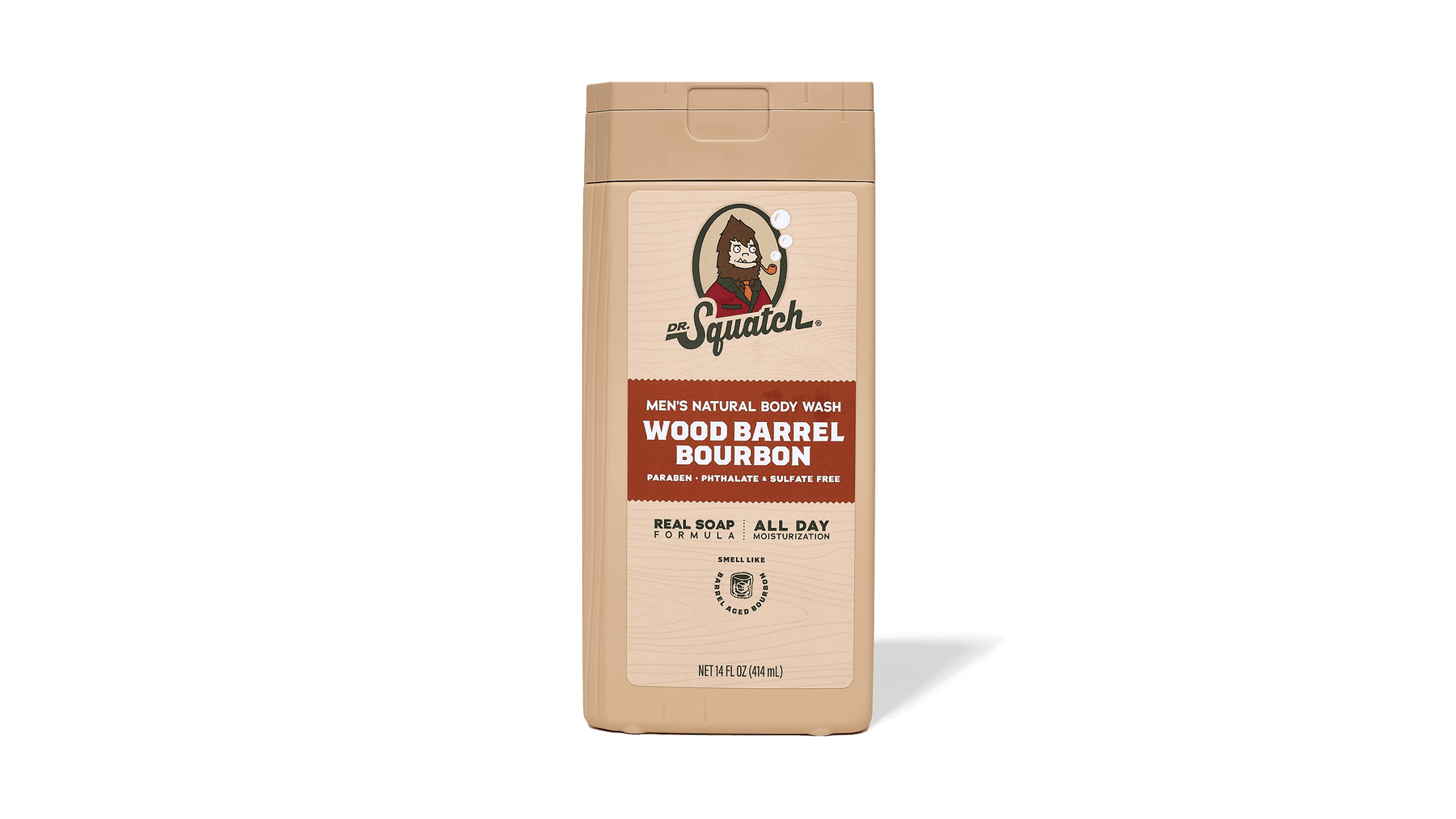 14 oz Wood Barrel Bourbon Body Wash - Gentle Mist