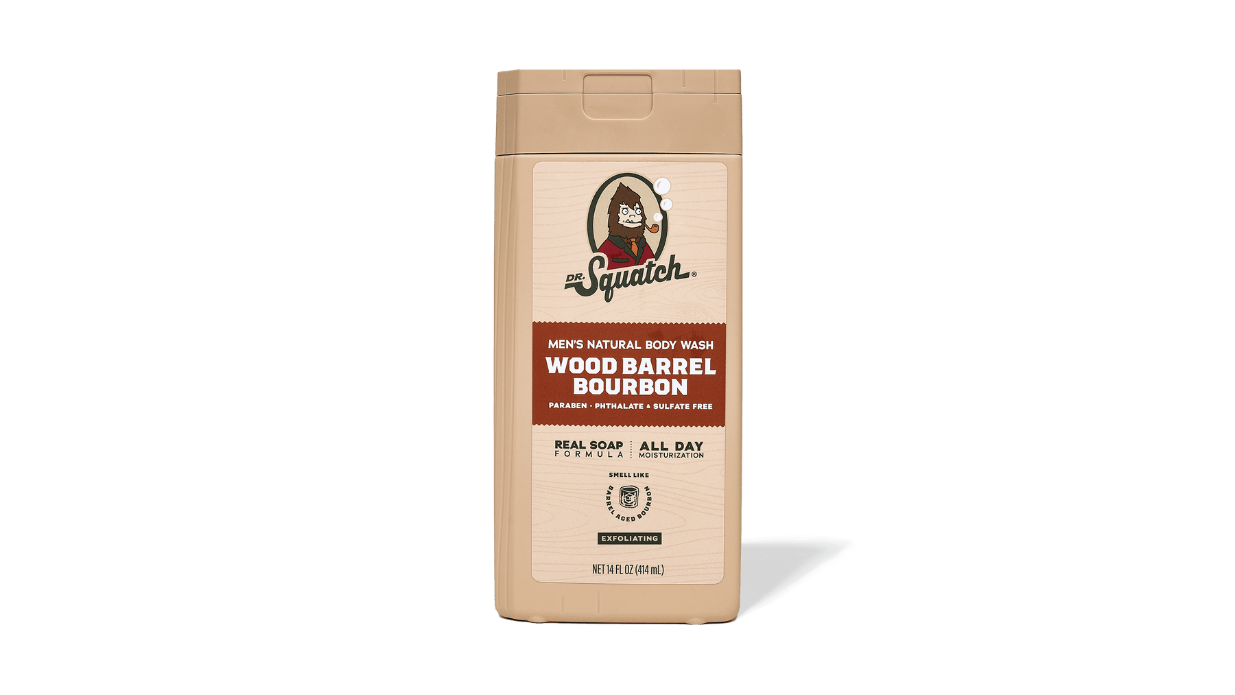14 oz Wood Barrel Bourbon Exfoliating Body Wash - Modern Blend