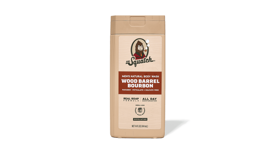14 oz Wood Barrel Bourbon Exfoliating Body Wash - Modern Blend